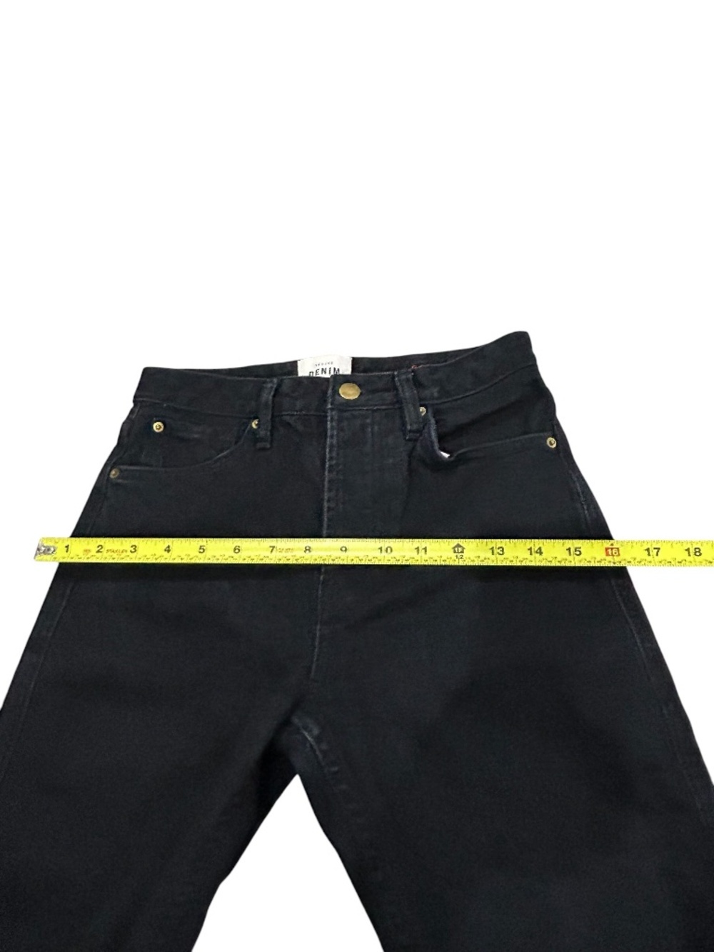 Sézane Denim Le Brut Sexy Jeans Black Size 26 Style S22IPAN004N Organic Cotton - Picture 11 of 16